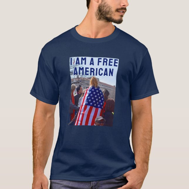 Free American (dark) T-Shirt (Front)