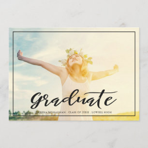 Free and Focused   Graduation Announcement   Dark