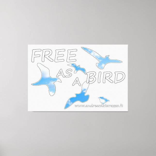 Free as a Bird  Canvas Print (Front)