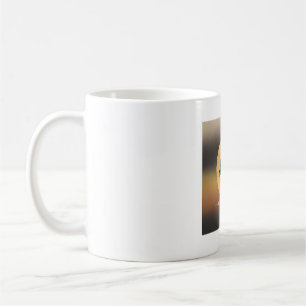 Free as a Bird - Elegant Swallow with Golden Sun D Coffee Mug