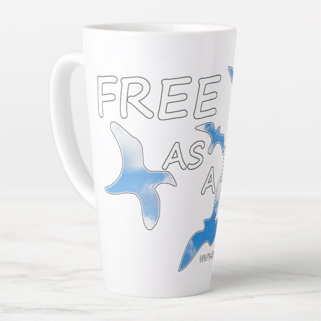 Free as a Bird    Latte Mug (Left Angle)