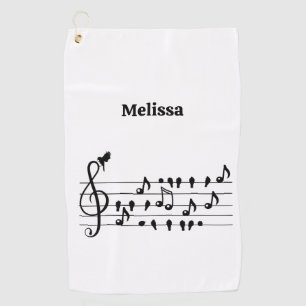 Free as a bird, song birds customizable golf towel