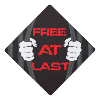 Free at Last Grad Cap Topper