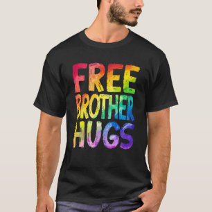 Free Auntie Hugs LGBT Pride LGBTQ Lesbian Gay Rain T-Shirt