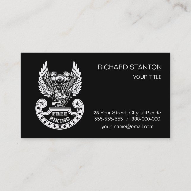 Free biking business card (Front)