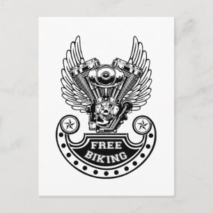 Free biking postcard