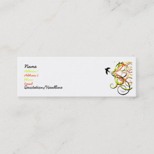 free bird mini business card