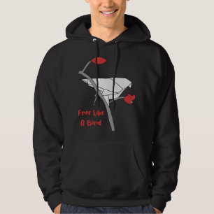 Free Bird Origami Artist Japan Folding Art Hoodie
