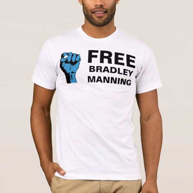 FREE BRADLEY MANNING T-Shirt (Front)