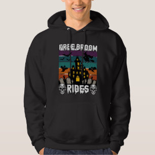 Free Broom Rides Halloween Haunted House Witch Sku Hoodie