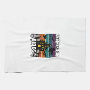 Free Broom Rides Halloween Haunted House Witch Sku Kitchen Towel