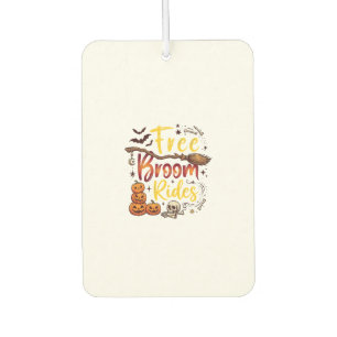 Free Broom Rides Halloween Pumpkins Skull Bats Bon Air Freshener