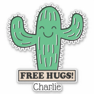 Free Cactus Hugs custom name