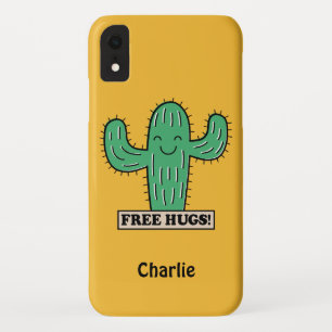 Free Cactus Hugs custom name phone cases
