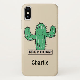 Free Cactus Hugs custom name phone cases