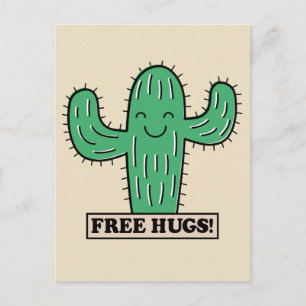 Free Cactus Hugs postcard