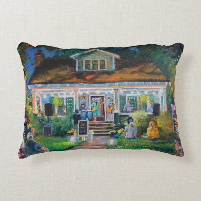Free Candy Porch Fest Accent Pillow (Front)