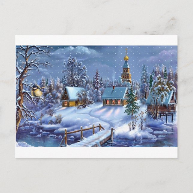 free-christmas-powerpoint-background-8 holiday postcard (Front)