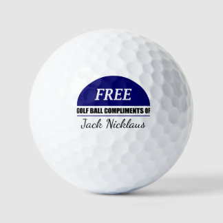 Free compliment champion Personalized editable Golf Balls