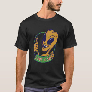 free cow alien space aliens ufo T-Shirt
