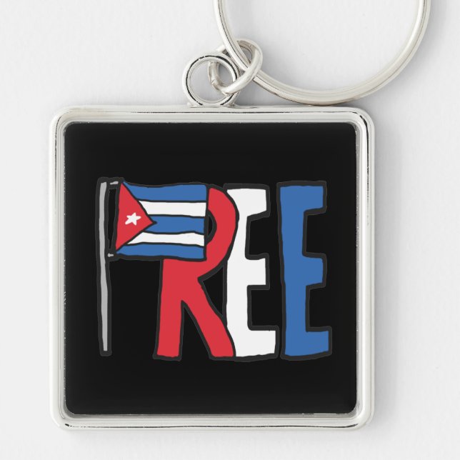 Free Cuba Keychain (Front)