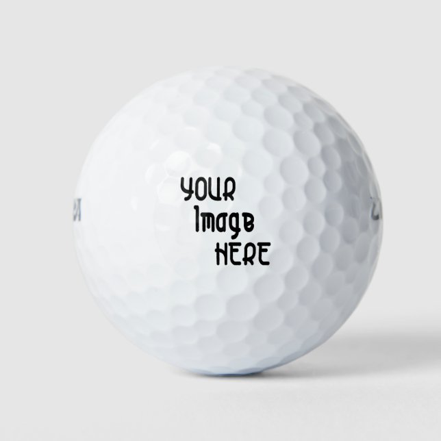 free custom personalized monogram premium golf balls (Front)