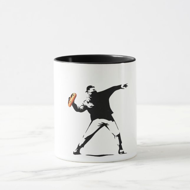 Free D.C. Sandwich Guy – Bold Street Art Protest D Mug (Center)