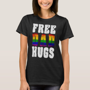 Free Dad Hugs, Ally Mom Boy Girl Rainbow T-Shirt