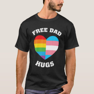Free Dad Hugs LGBT Mom Hugs Pride Month Rainbow Pr T-Shirt