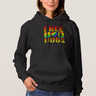 Free Dad Hugs Lgbt Pride Awarenes Month Parades Ra Hoodie