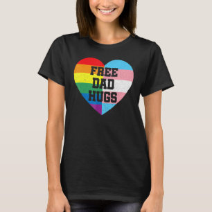 Free Dad Hugs Lgbt Pride Month 2022 Lgbtq Essentia T-Shirt