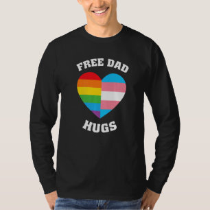 Free Dad Hugs  Lgbt Pride T-Shirt