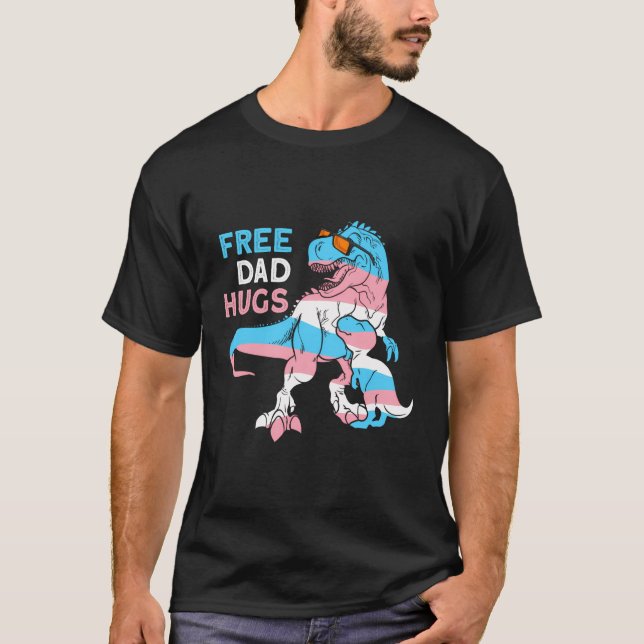 Free Dad Hugs T-Shirt (Front)