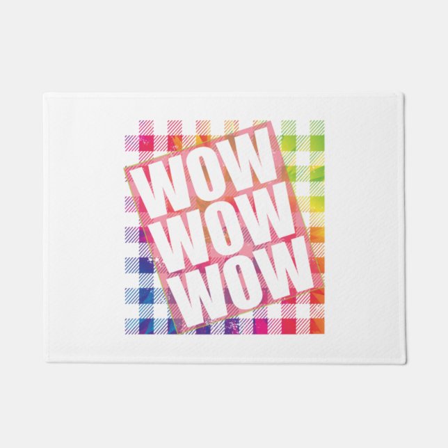 Free Day Wow - WOW WOW WOW meme Essential  Doormat (Front)