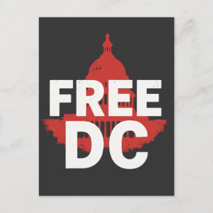 Free DC Political Protest Design Holiday Postcard