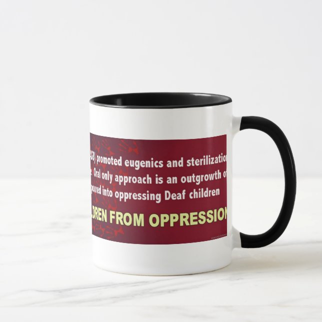 Free Deaf Children From Oppression Mug (Right)