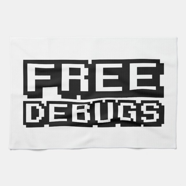 FREE DEBUGS KITCHEN TOWEL (Horizontal)