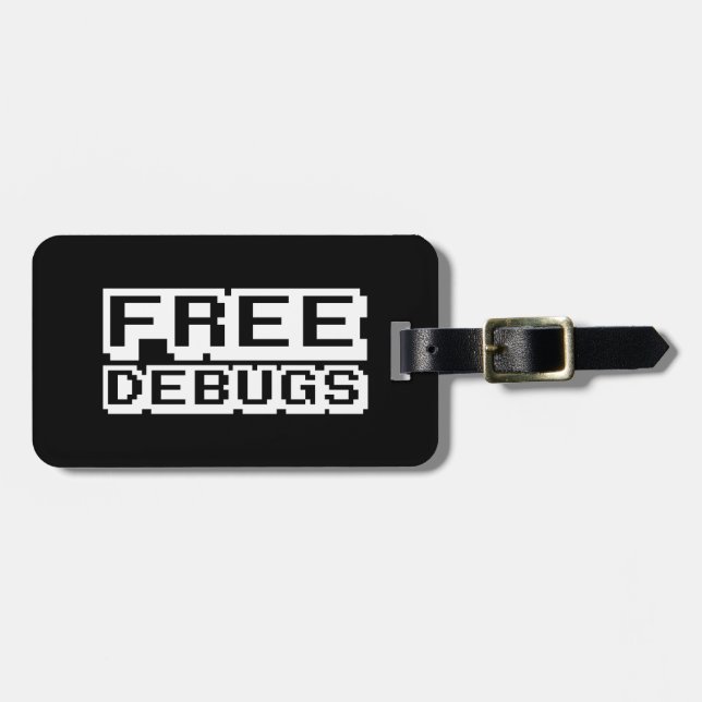 FREE DEBUGS LUGGAGE TAG (Front Horizontal)
