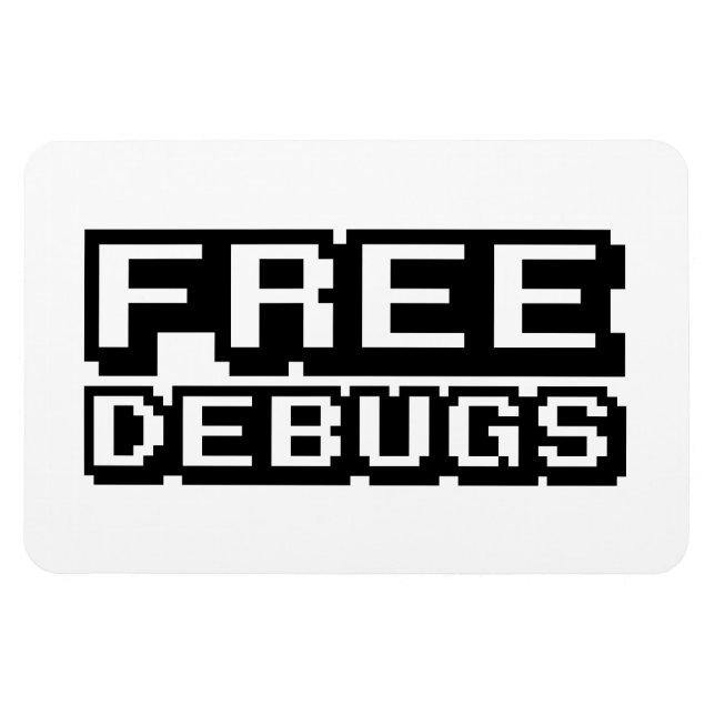 FREE DEBUGS MAGNET (Horizontal)