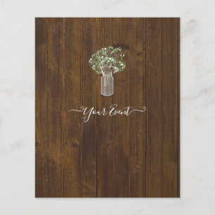 FREE DESIGN BUDGET Gypsophila Template Flyer