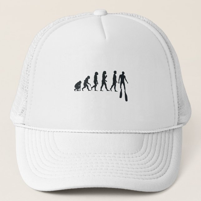 Free Diver Evolution Free Diving Apnea Diver Trucker Hat (Front)