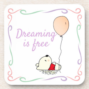 Free Dreams Bear with Balloons Coaster