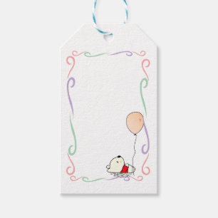 Free Dreams Bear with Balloons Gift Tags