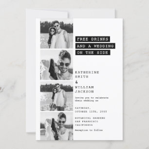 Free Drinks Photo Booth Label Maker Font Invitation