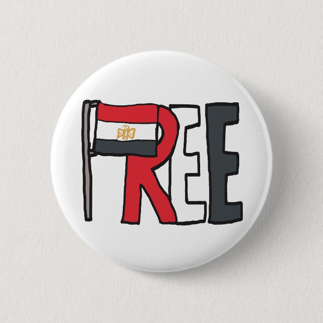 Free Egypt 2 Inch Round Button (Front)