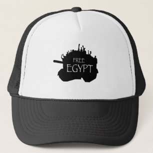 Free Egypt w/ Protesters Trucker Hat