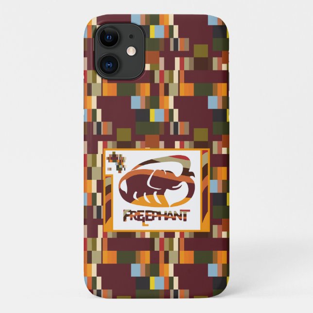 FREE ELEPHANT BY MASANSER PIXELAT Case-Mate iPhone CASE (Back)