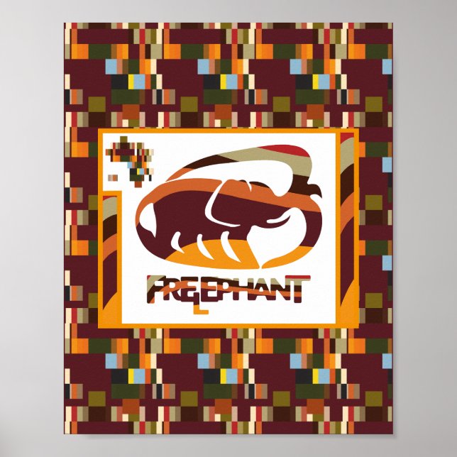 FREE ELEPHANT BY MASANSER PIXELAT POSTER (Front)