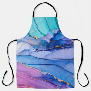 Free-flowing textures, luxury abstract art. apron