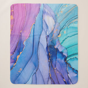 Free-flowing textures, luxury abstract art. sherpa blanket